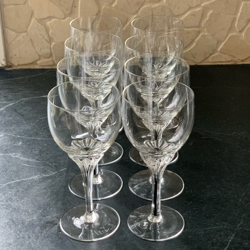 BELFOR | Set of 8 | Black Core Crystal Small 4 oz Wine